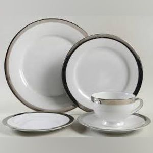 Ralph Lauren Academy Platinum Dinnerware